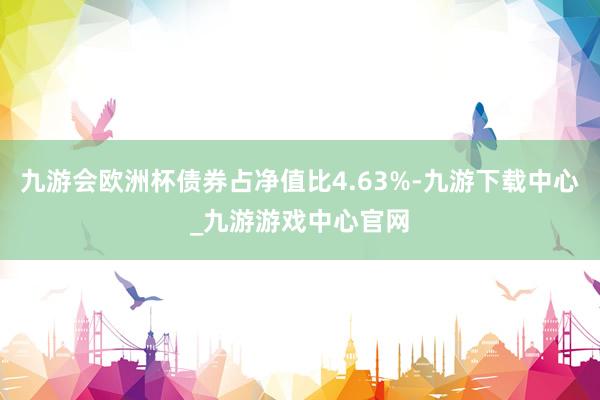 九游會(huì)歐洲杯債券占凈值比4.63%-九游下載中心_九游游戲中心官網(wǎng)